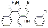 52222-30-7,1-amino-2-bromo-4-(3-chloroanilino)anthraquinone