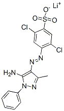 52236-73-4,lithium 4-[(5-amino-3-methyl-1-phenyl-1H-pyrazol-4-yl)azo]-2,5-dichlorobenzenesulphonate