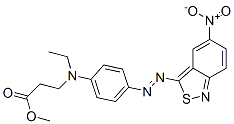 52239-04-0,methyl N-ethyl-N-[4-[(5-nitro-2,1-benzisothiazol-3-yl)azo]phenyl]-beta-alaninate