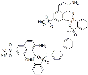 52333-30-9,disodium 5,5'-[(1-methylethylidene)bis(4,1-phenyleneoxysulphonyl-2,1-phenyleneazo)]bis[6-amino-4-hydroxynaphthalene-2-sulphonate]