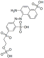 52371-97-8,6-amino-5-[[2-sulpho-4-[[2-(sulphooxy)ethyl]sulphonyl]phenyl]azo]naphthalene-1-sulphonic acid