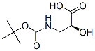 52558-24-4,Propanoic acid, 3-[[(1,1-dimethylethoxy)carbonyl]amino]-2-hydroxy-, (2S)-