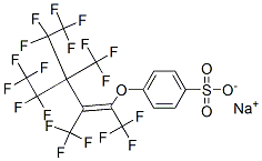 52584-45-9,sodium 4-[[4,4,5,5,5-pentafluoro-3-(pentafluoroethyl)-1,2,3-tris(trifluoromethyl)-1-pentenyl]oxy]benzenesulphonate