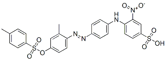 52636-61-0,4-[4-[[2-methyl-4-[[(p-tolyl)sulphonyl]oxy]phenyl]azo]anilino]-3-nitrobenzenesulphonic acid