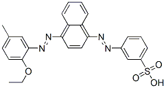 52695-54-2,3-[[4-[(2-ethoxy-5-methylphenyl)azo]-1-naphthyl]azo]benzenesulphonic acid