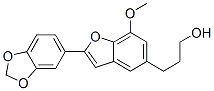530-22-3,5-(3-Hydroxypropyl)-7-methoxy-2-(3,4-methylenedioxyphenyl)benzofuran