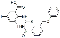 530130-80-4,3,5-DIIODO-2-[[[[3-(PHENOXYMETHYL)BENZOYL]AMINO]THIOXOMETHYL]AMINO]-BENZOIC ACID