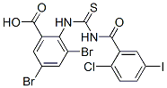 530131-05-6,3,5-DIBROMO-2-[[[(2-CHLORO-5-IODOBENZOYL)AMINO]THIOXOMETHYL]AMINO]-BENZOIC ACID