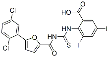 530131-33-0,2-[[[[[5-(2,5-DICHLOROPHENYL)-2-FURANYL]CARBONYL]AMINO]THIOXOMETHYL]AMINO]-3,5-DIIODO-BENZOIC ACID
