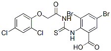 530133-76-7,3,5-DIBROMO-2-[[[[(2,4-DICHLOROPHENOXY)ACETYL]AMINO]THIOXOMETHYL]AMINO]-BENZOIC ACID