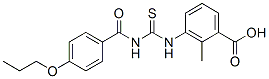 530139-00-5,2-METHYL-3-[[[(4-PROPOXYBENZOYL)AMINO]THIOXOMETHYL]AMINO]-BENZOIC ACID