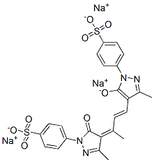 53014-12-3,trisodium p-[4,5-dihydro-3-methyl-4-[1-methyl-3-[3-methyl-5-oxido-1-(4-sulphonatophenyl)-1H-pyrazol-4-yl]allylidene]-5-oxo-1H-pyrazol-1-yl]benzenesulphonate