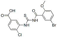 530147-59-2,3-[[[(5-BROMO-2-METHOXYBENZOYL)AMINO]THIOXOMETHYL]AMINO]-4-CHLORO-BENZOIC ACID
