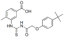 530147-78-5,3-[[[[[4-(1,1-DIMETHYLETHYL)PHENOXY]ACETYL]AMINO]THIOXOMETHYL]AMINO]-4-METHYL-BENZOIC ACID