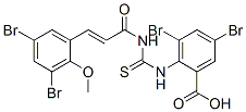 530148-99-3,3,5-DIBROMO-2-[[[[3-(3,5-DIBROMO-2-METHOXYPHENYL)-1-OXO-2-PROPENYL]AMINO]THIOXOMETHYL]AMINO]-BENZOIC ACID