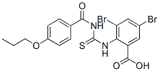 530152-38-6,3,5-DIBROMO-2-[[[(4-PROPOXYBENZOYL)AMINO]THIOXOMETHYL]AMINO]-BENZOIC ACID