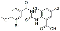 530154-09-7,2-[[[(3-BROMO-4-METHOXYBENZOYL)AMINO]THIOXOMETHYL]AMINO]-3,5-DICHLORO-BENZOIC ACID