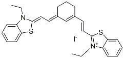 53019-70-8,3-ETHYL-2-[(E)-2-(3-((E)-2-[3-ETHYL-1,3-BENZOTHIAZOL-2(3H)-YLIDENE]ETHYLIDENE)-1-CYCLOHEXEN-1-YL)ETHENYL]-1,3-BENZOTHIAZOL-3-IUM IODIDE