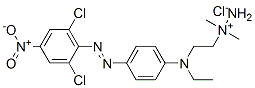 53048-62-7,1-[2-[[4-[(2,6-dichloro-4-nitrophenyl)azo]phenyl]ethylamino]ethyl]-1,1-dimethylhydrazinium chloride
