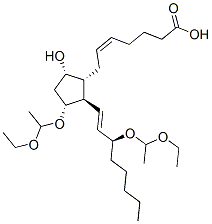 53053-56-8,(5Z,13E,15S)-11alpha,15-bis(1-ethoxyethoxy)-9alpha-hydroxyprosta-5,13-dien-1-oic acid