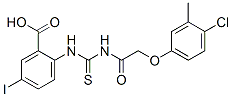 531515-20-5,2-[[[[(4-CHLORO-3-METHYLPHENOXY)ACETYL]AMINO]THIOXOMETHYL]AMINO]-5-IODO-BENZOIC ACID
