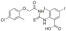 531515-83-0,2-[[[[(4-CHLORO-2-METHYLPHENOXY)ACETYL]AMINO]THIOXOMETHYL]AMINO]-3,5-DIIODO-BENZOIC ACID