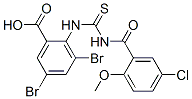 531520-35-1,3,5-DIBROMO-2-[[[(5-CHLORO-2-METHOXYBENZOYL)AMINO]THIOXOMETHYL]AMINO]-BENZOIC ACID