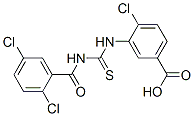 531521-00-3,4-CHLORO-3-[[[(2,5-DICHLOROBENZOYL)AMINO]THIOXOMETHYL]AMINO]-BENZOIC ACID