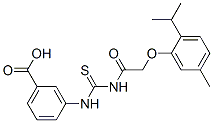 531527-72-7,3-[[[[[5-METHYL-2-(1-METHYLETHYL)PHENOXY]ACETYL]AMINO]THIOXOMETHYL]AMINO]-BENZOIC ACID