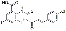 531540-77-9,2-[[[[3-(4-CHLOROPHENYL)-1-OXO-2-PROPENYL]AMINO]THIOXOMETHYL]AMINO]-3,5-DIIODO-BENZOIC ACID