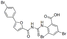 531547-17-8,3,5-DIBROMO-2-[[[[[5-(4-BROMOPHENYL)-2-FURANYL]CARBONYL]AMINO]THIOXOMETHYL]AMINO]-BENZOIC ACID