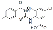 531547-52-1,3,5-DICHLORO-2-[[[(4-METHYLBENZOYL)AMINO]THIOXOMETHYL]AMINO]-BENZOIC ACID