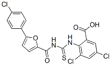 531547-58-7,3,5-DICHLORO-2-[[[[[5-(4-CHLOROPHENYL)-2-FURANYL]CARBONYL]AMINO]THIOXOMETHYL]AMINO]-BENZOIC ACID