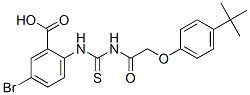 531547-80-5,5-BROMO-2-[[[[[4-(1,1-DIMETHYLETHYL)PHENOXY]ACETYL]AMINO]THIOXOMETHYL]AMINO]-BENZOIC ACID