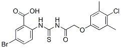 532386-94-0,5-BROMO-2-[[[[(4-CHLORO-3,5-DIMETHYLPHENOXY)ACETYL]AMINO]THIOXOMETHYL]AMINO]-BENZOIC ACID
