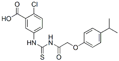 532388-88-8,2-CHLORO-5-[[[[[4-(1-METHYLETHYL)PHENOXY]ACETYL]AMINO]THIOXOMETHYL]AMINO]-BENZOIC ACID
