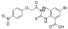 532388-96-8,3,5-DIBROMO-2-[[[[(4-NITROPHENOXY)ACETYL]AMINO]THIOXOMETHYL]AMINO]-BENZOIC ACID