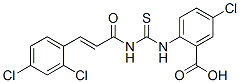532423-43-1,5-CHLORO-2-[[[[3-(2,4-DICHLOROPHENYL)-1-OXO-2-PROPENYL]AMINO]THIOXOMETHYL]AMINO]-BENZOIC ACID