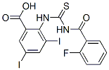 532431-29-1,2-[[[(2-FLUOROBENZOYL)AMINO]THIOXOMETHYL]AMINO]-3,5-DIIODO-BENZOIC ACID