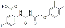 532434-12-1,2-[[[[(3,4-DIMETHYLPHENOXY)ACETYL]AMINO]THIOXOMETHYL]AMINO]-5-IODO-BENZOIC ACID