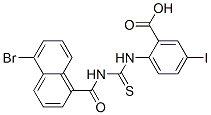 532951-79-4,2-[[[[(5-BROMO-1-NAPHTHALENYL)CARBONYL]AMINO]THIOXOMETHYL]AMINO]-5-IODO-BENZOIC ACID