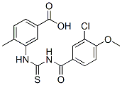532960-82-0,3-[[[(3-CHLORO-4-METHOXYBENZOYL)AMINO]THIOXOMETHYL]AMINO]-4-METHYL-BENZOIC ACID