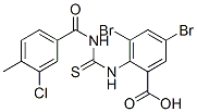533921-35-6,3,5-DIBROMO-2-[[[(3-CHLORO-4-METHYLBENZOYL)AMINO]THIOXOMETHYL]AMINO]-BENZOIC ACID