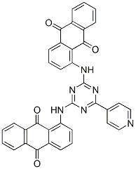 53460-09-6,1,1'-[[6-(pyridin-4-yl)-1,3,5-triazine-2,4-diyl]diimino]bisanthraquinone