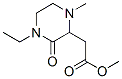 534603-24-2,2-Piperazineaceticacid,4-ethyl-1-methyl-3-oxo-,methylester(9CI)