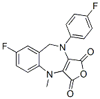 535920-90-2,7-FLUORO-10-(4-FLUORO-PHENYL)-4-METHYL-9,10-DIHYDRO-4H-2-OXA-4,10-DIAZA-BENZO[F]AZULENE-1,3-DIONE