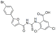 535940-86-4,2-[[[[[5-(4-BROMOPHENYL)-2-FURANYL]CARBONYL]AMINO]THIOXOMETHYL]AMINO]-3,5-DICHLORO-BENZOIC ACID