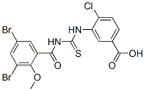 535942-95-1,4-CHLORO-3-[[[(3,5-DIBROMO-2-METHOXYBENZOYL)AMINO]THIOXOMETHYL]AMINO]-BENZOIC ACID