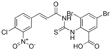 535943-24-9,3,5-DIBROMO-2-[[[[3-(4-CHLORO-3-NITROPHENYL)-1-OXO-2-PROPENYL]AMINO]THIOXOMETHYL]AMINO]-BENZOIC ACID