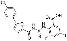 535944-63-9,2-[[[[[5-(4-CHLOROPHENYL)-2-FURANYL]CARBONYL]AMINO]THIOXOMETHYL]AMINO]-3,5-DIIODO-BENZOIC ACID